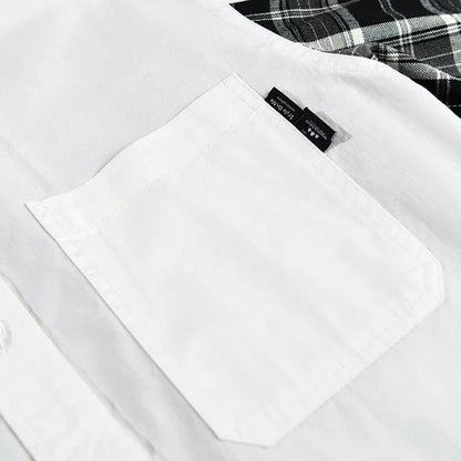 Herrskjorta Casual Stil Mjuk Bomull 5