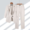 Dam Blazer Set Elegant Skräddarsydd Polyester Elastan-1
