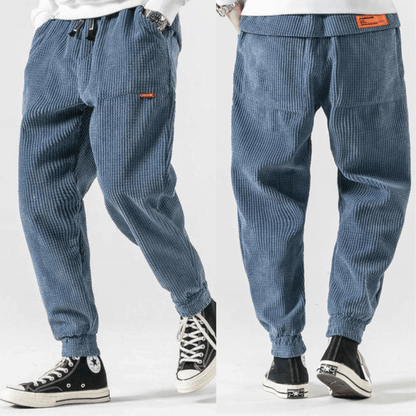 Herrbyxor Klassisk Stil Mjuk Corduroy Sladdtyg-2