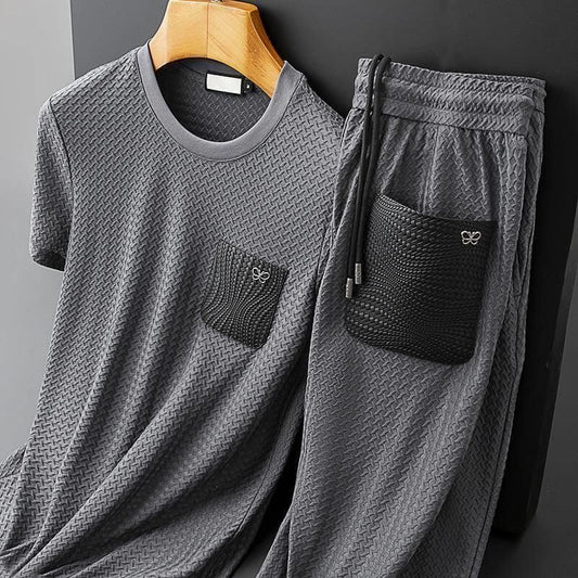 Herr Tvådelad Leisure Set Bekväm Polyester 1