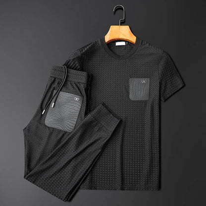 Herr Tvådelad Leisure Set Avslappnad Polyester 6