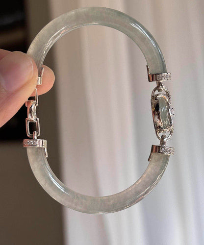 Dam Armband med Jadeinlägg och Cyanlegering Tidlös Design 1