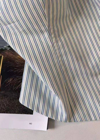 Dam Axelbandslös Topp Randig med Volanger 3