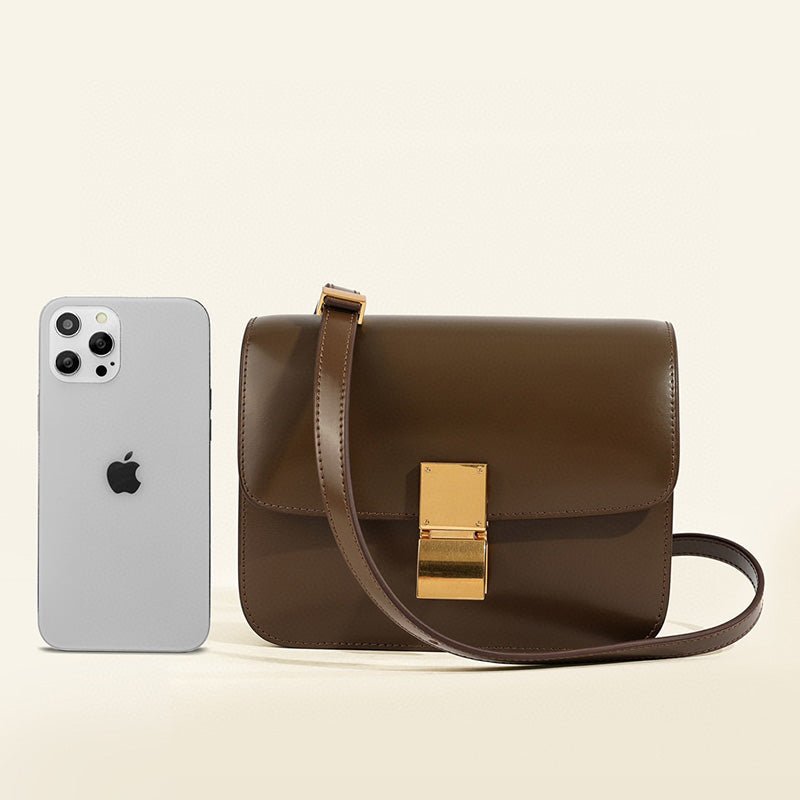 Dam Axelväska Flap Box Stilren Design för Vardags och Fest 2