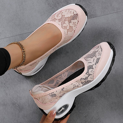 Dam Ballerina Skor Med Spetstopp 3