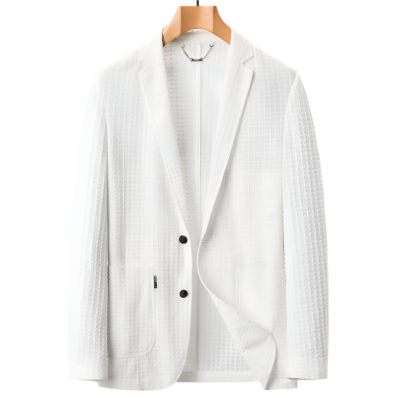 Dam Blazer Waffle Knit Elegant Viskosblandning 0