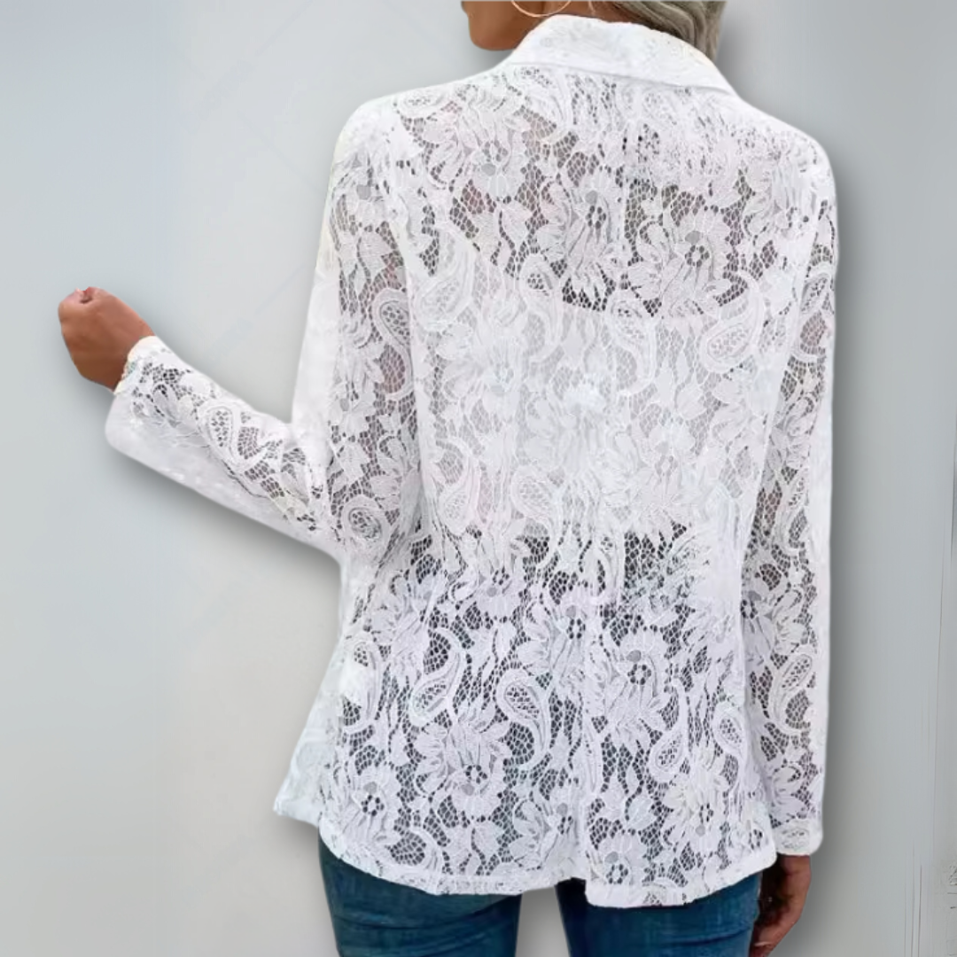 Dam Blazer i Spets med Skräddarsydd Passform 2