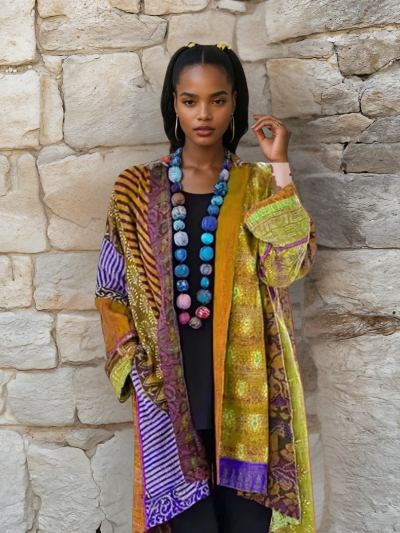 Dam Blus Multikolor Av Premium Material 3