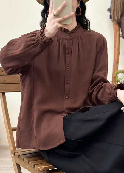 Dam Blus Oversized med Stativkrage för Vardags och Fest 1