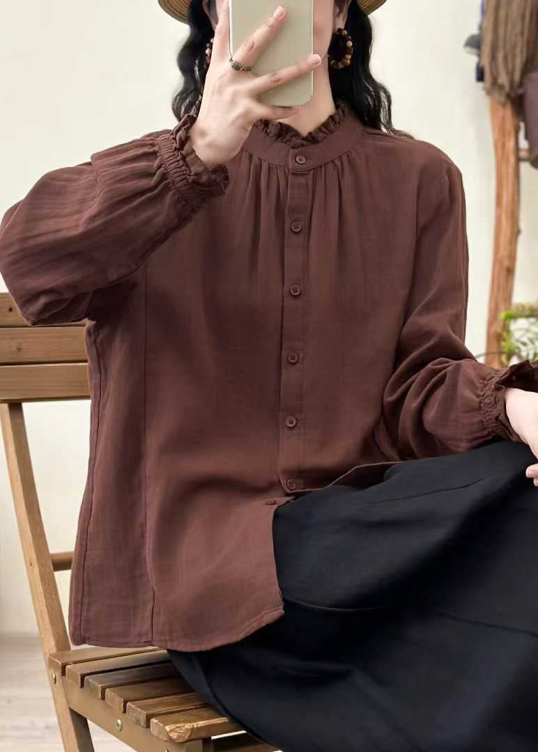 Dam Blus Oversized med Stativkrage för Vardags och Fest 1