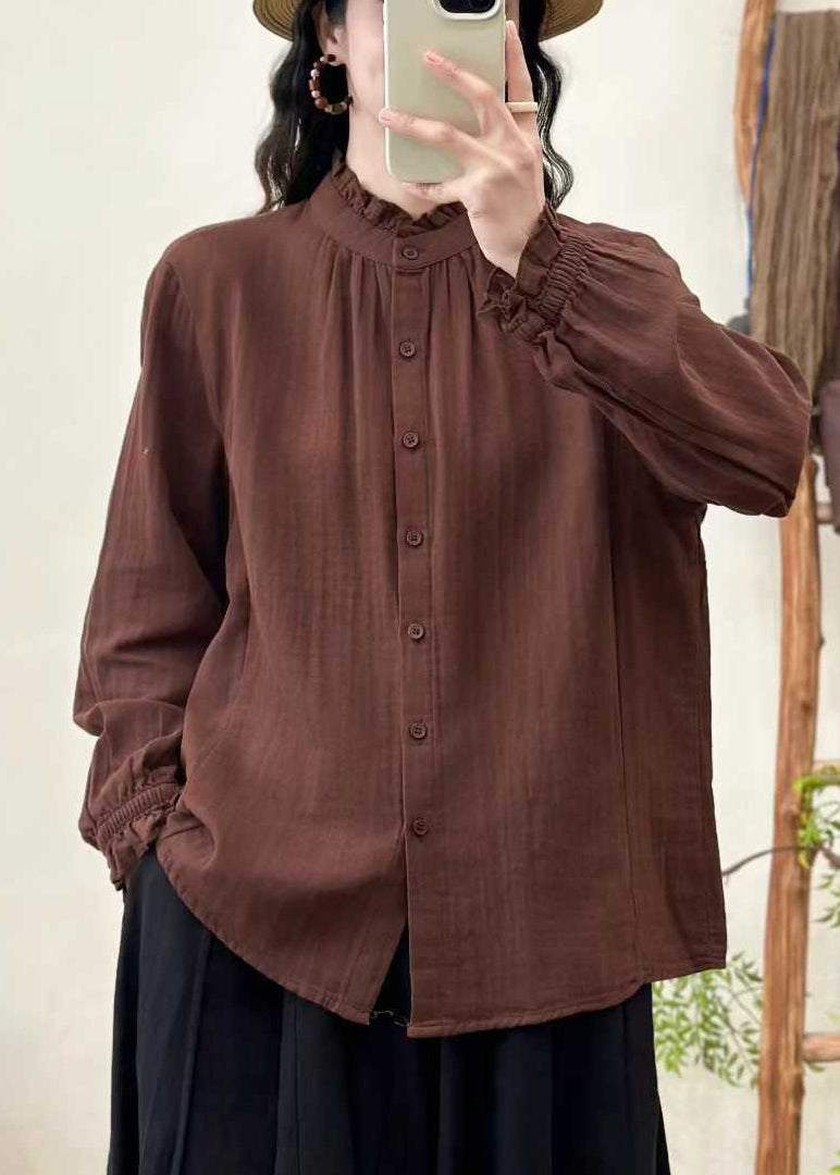 Dam Blus Oversized med Stativkrage för Vardags och Fest 2