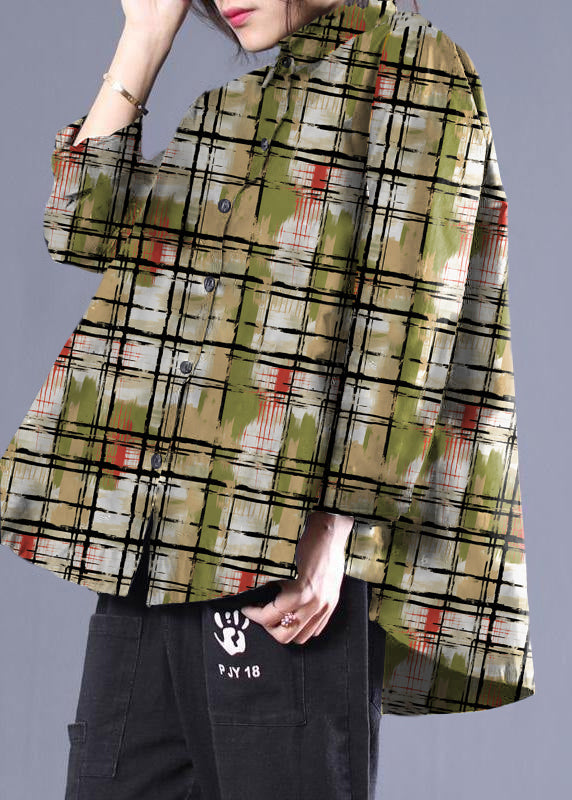 Dam Blusar med Lapel och Prickigt Mönster 10