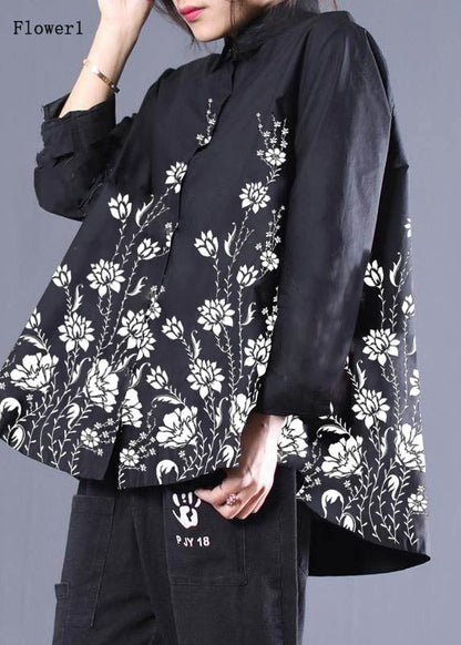 Dam Blusar med Lapel och Prickigt Mönster 5