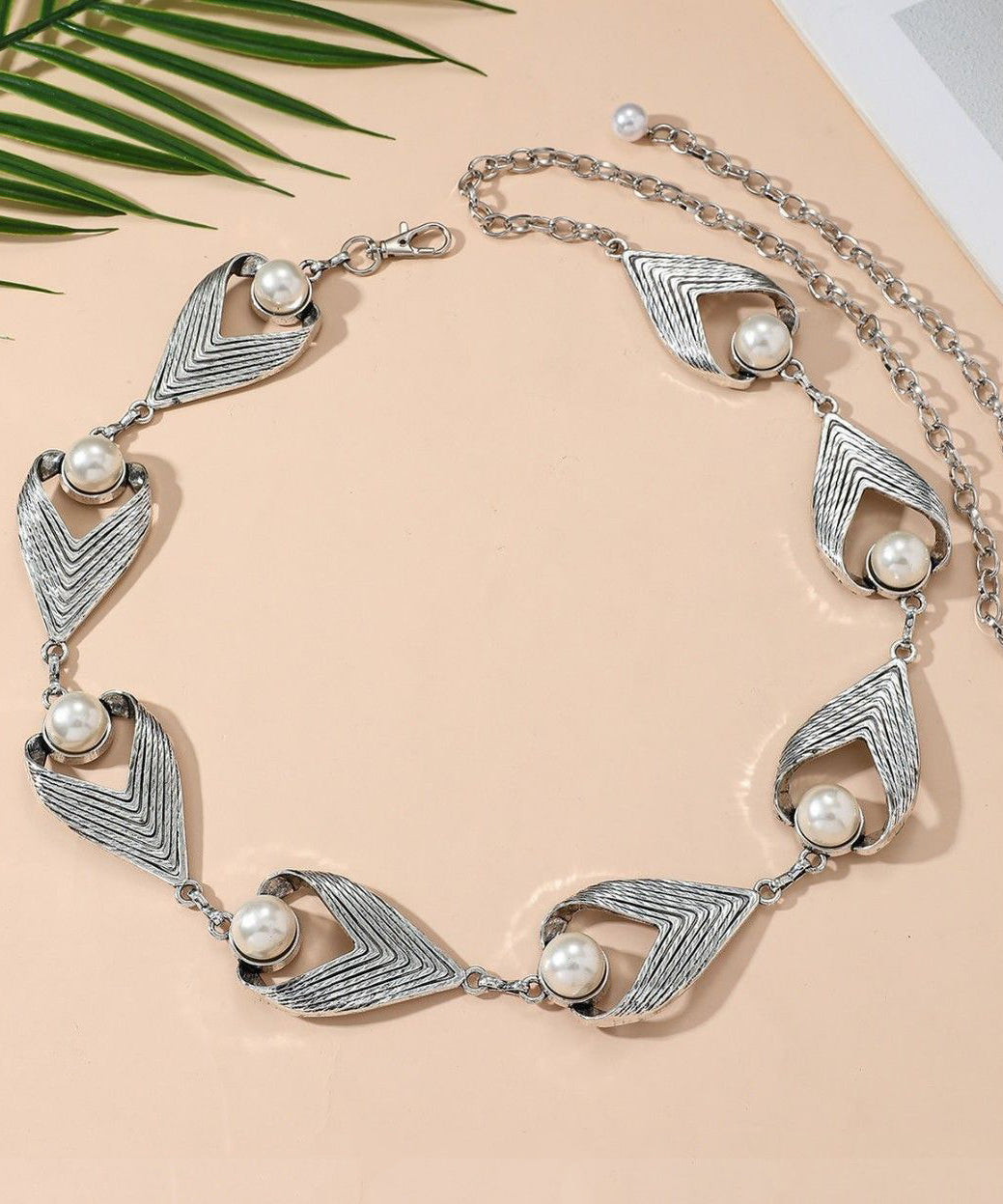 Dam Body Chain Bohemisk Stil med Pärldetaljer 3