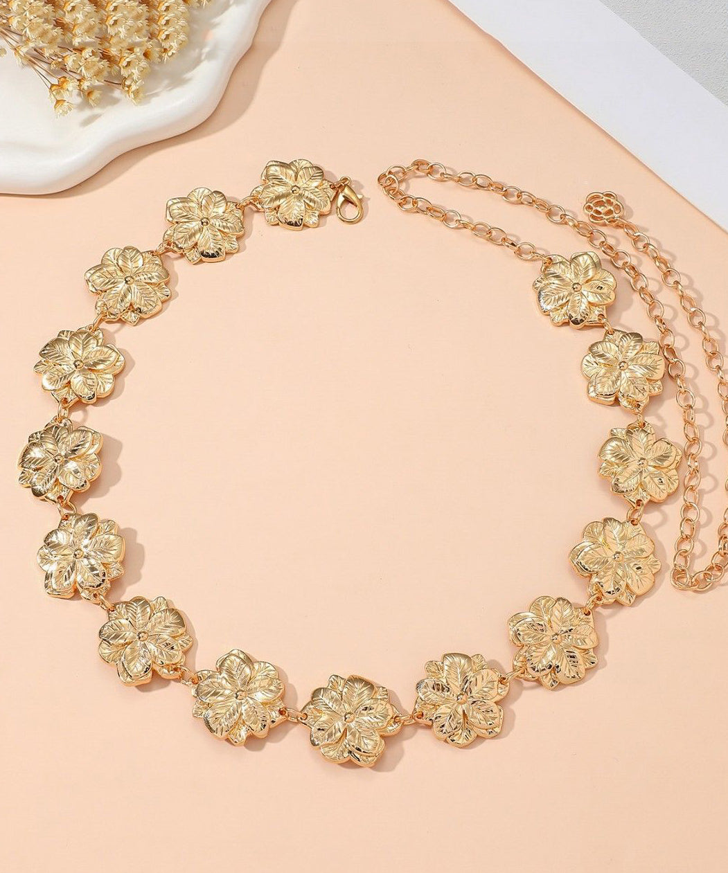 Dam Body Chain Boho Stil med Blommönster 4