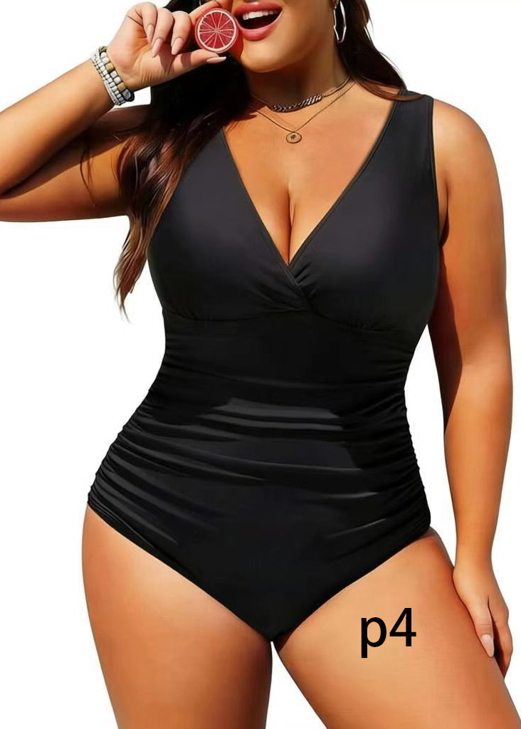 Dam Bodysuit Randig V-ringad Stilren 3