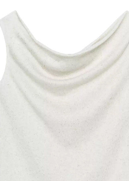 Dam Bomullsskjorta Asymmetrisk Casual 4