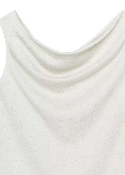 Dam Bomullsskjorta Asymmetrisk Casual 4
