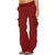 Dam Cargohose Loose Fit med Praktiska Fickor 3