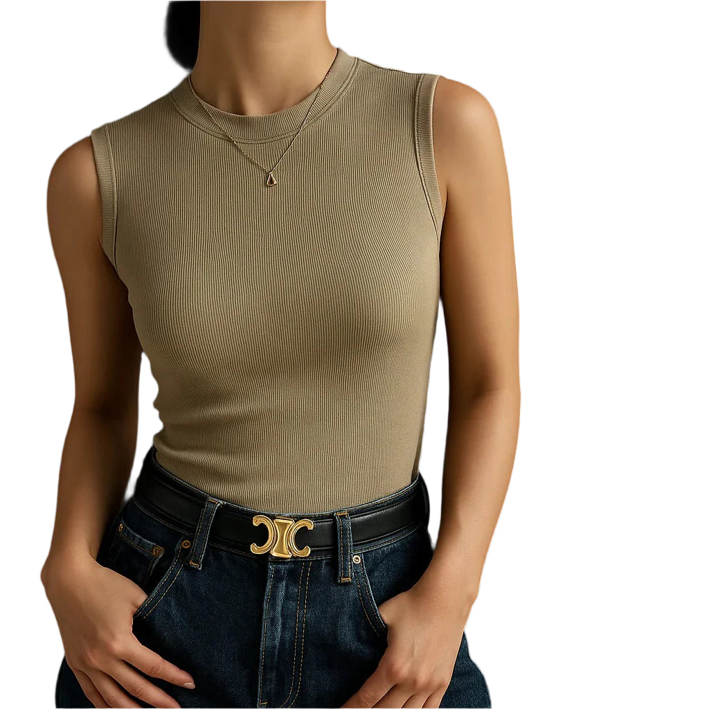 Dam Fitted Tank Topp Lätt Material 0