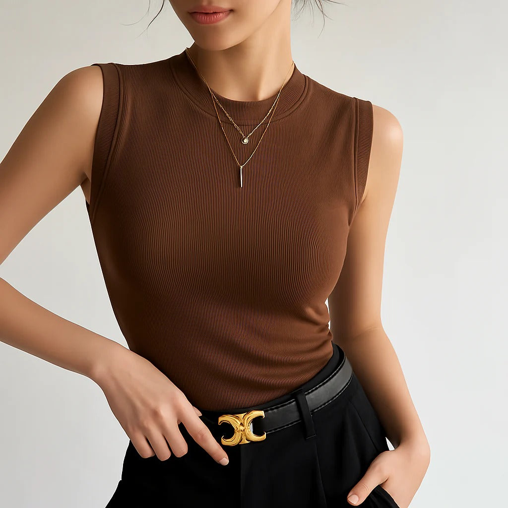 Dam Fitted Tank Topp Lätt Material 1