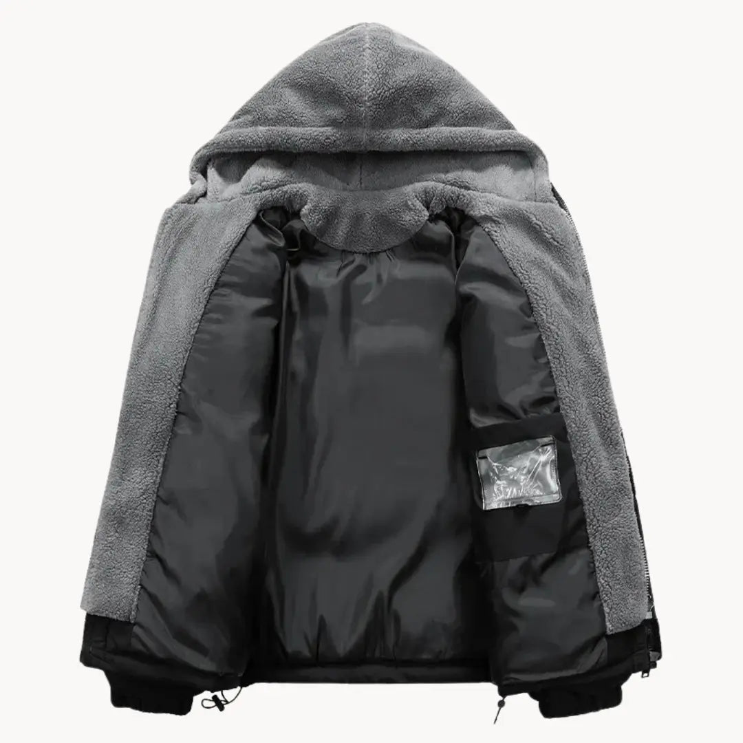 Dam Fleecejacka med Huva Sportig och Värmande 4