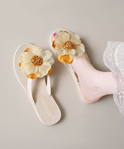 Dam Flip Flops Blommig Strandstil 1