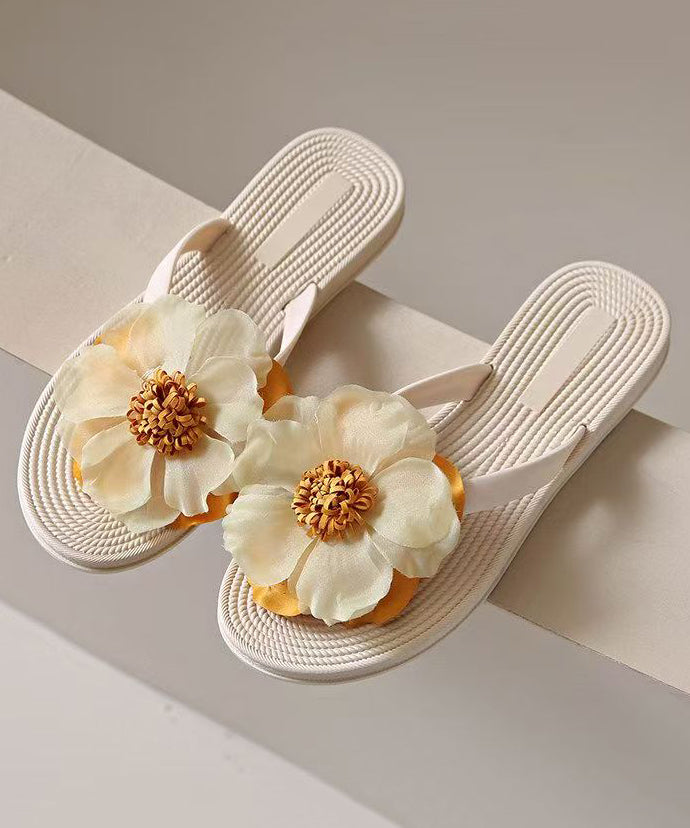Dam Flip Flops Blommig Strandstil 3