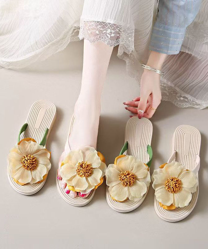 Dam Flip Flops Blommig Strandstil 4