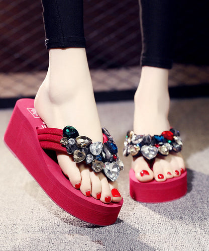 Dam Flip Flops med Splicing Detaljer 2