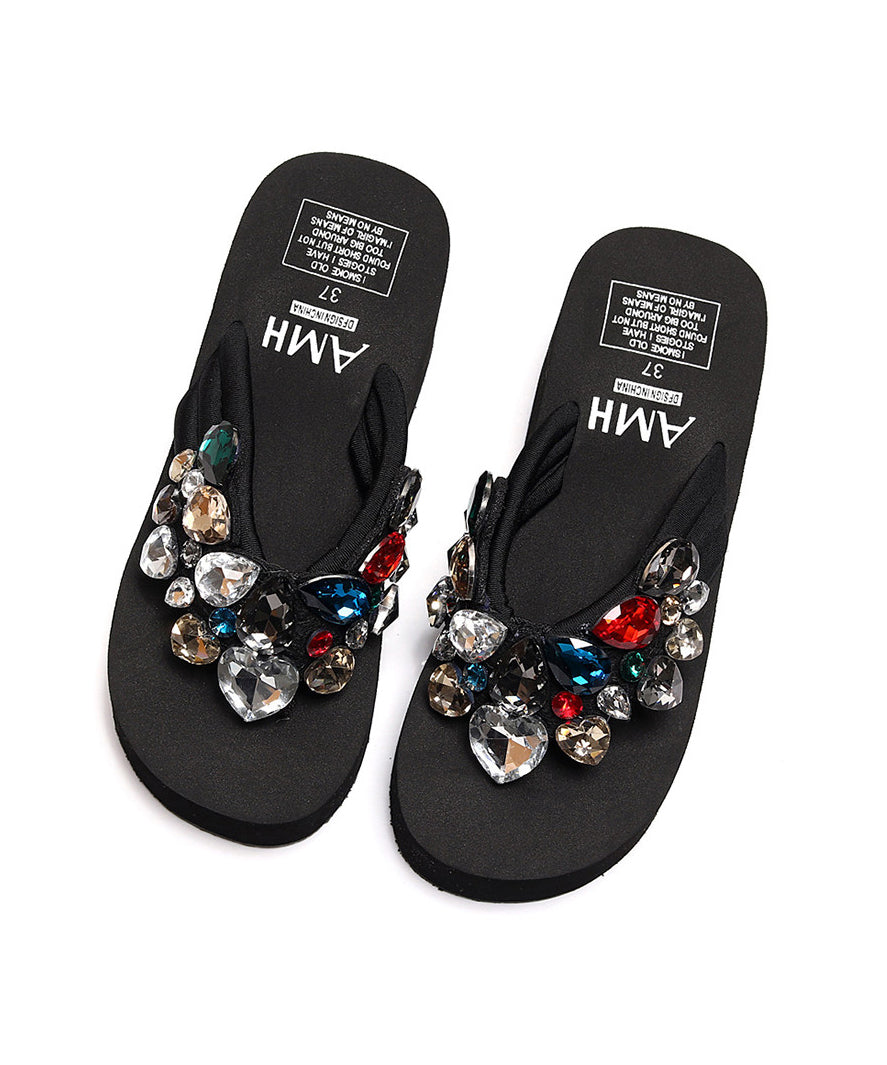 Dam Flip Flops med Splicing Detaljer 4
