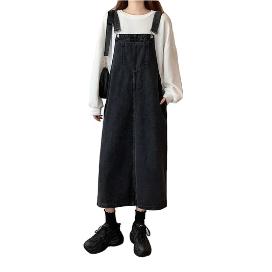 Dam Fritidsbyxor i Jeansstil med Retrodesign och Patchworkdetaljer 0