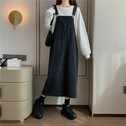 Dam Fritidsbyxor i Jeansstil med Retrodesign och Patchworkdetaljer 1