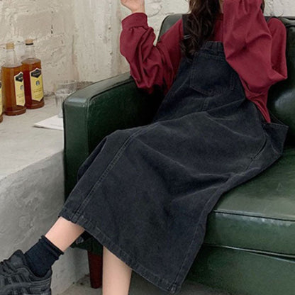 Dam Fritidsbyxor i Jeansstil med Retrodesign och Patchworkdetaljer 8