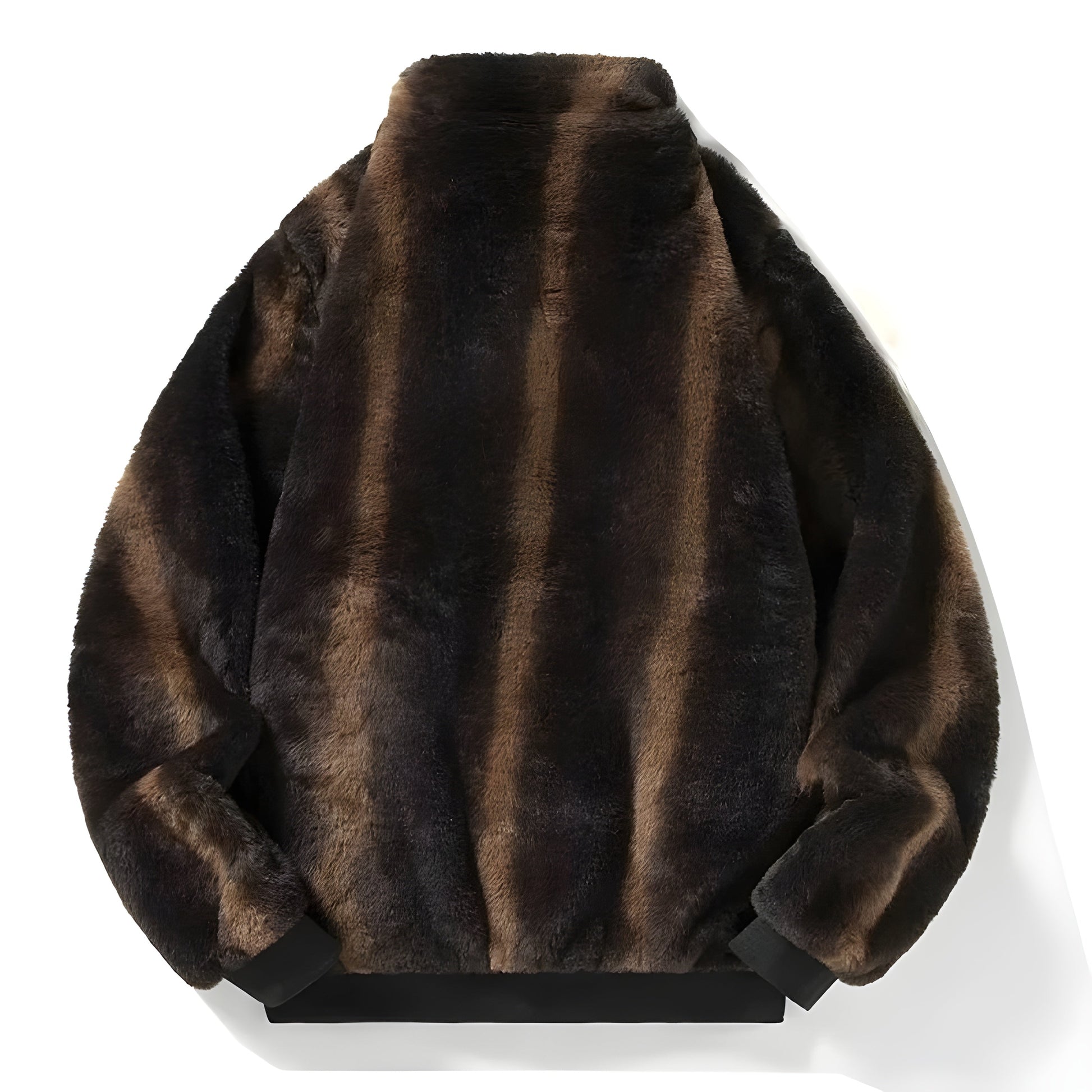 Dam Fuskpälsjacka Retro Chic Oversized 1