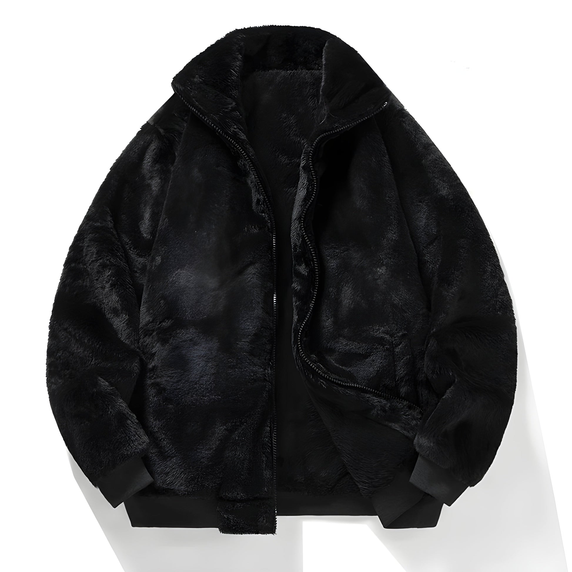 Dam Fuskpälsjacka Retro Chic Oversized 2
