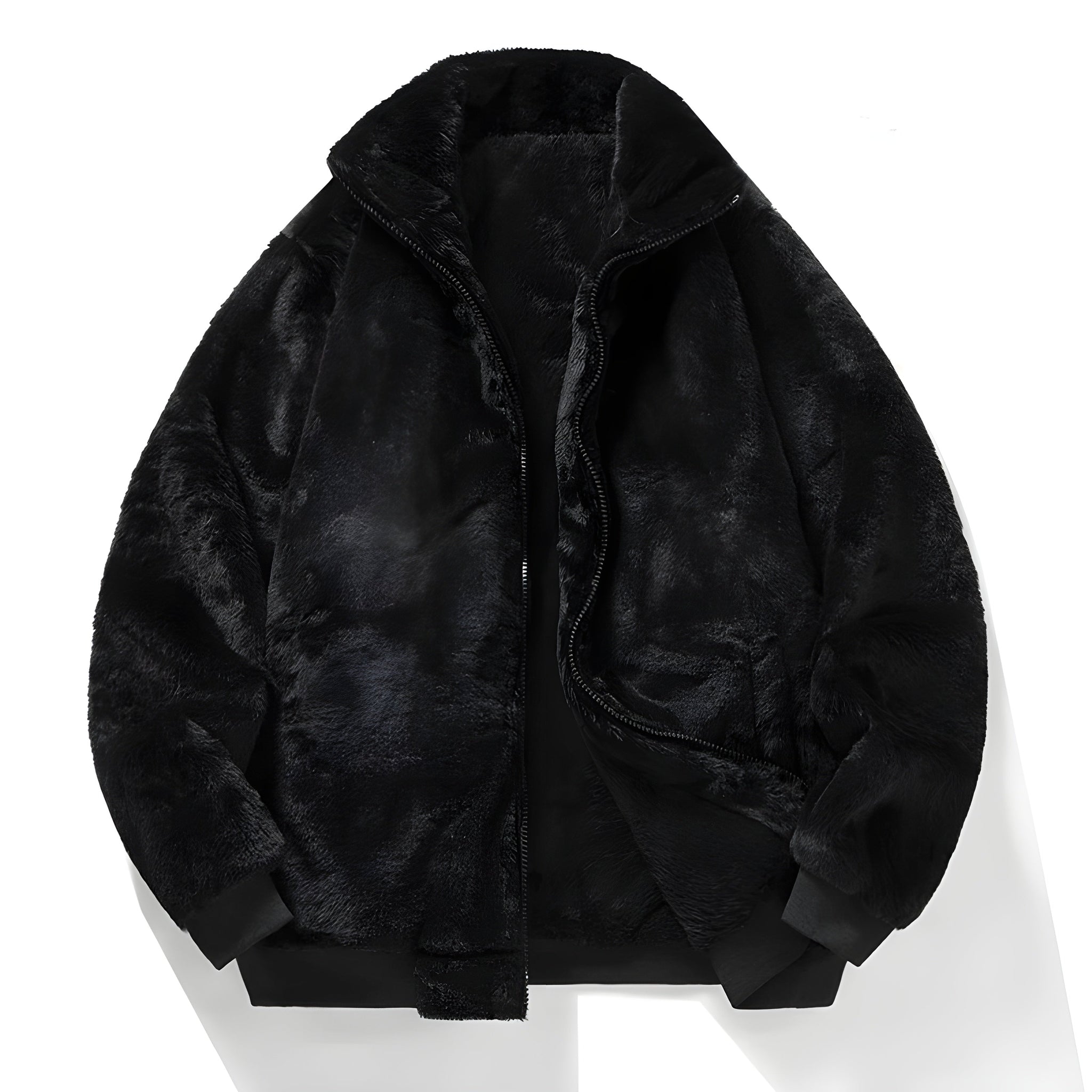 Dam Fuskpälsjacka Retro Chic Oversized 2