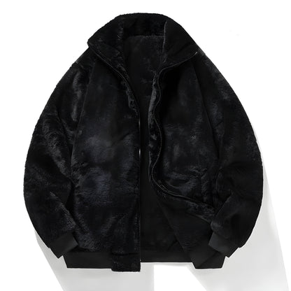Dam Fuskpälsjacka Retro Chic Oversized 2