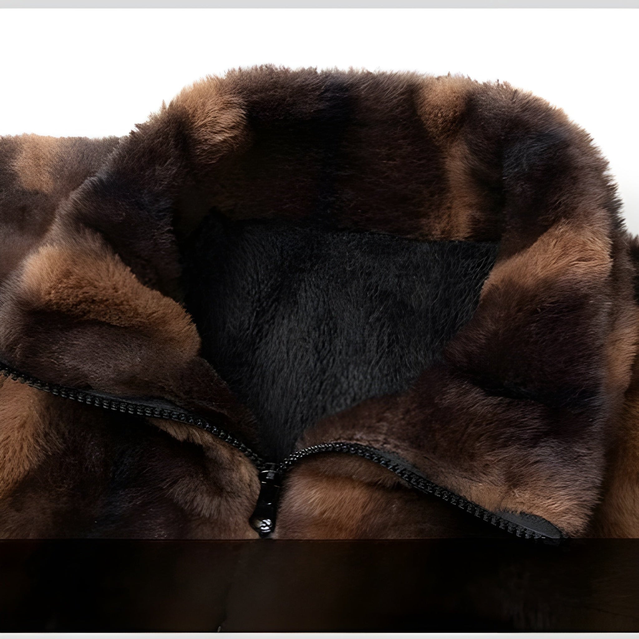 Dam Fuskpälsjacka Retro Chic Oversized 4