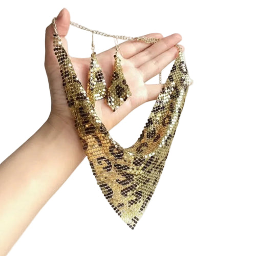 Dam Halsband Set Triangulär Design Modern Stil 0
