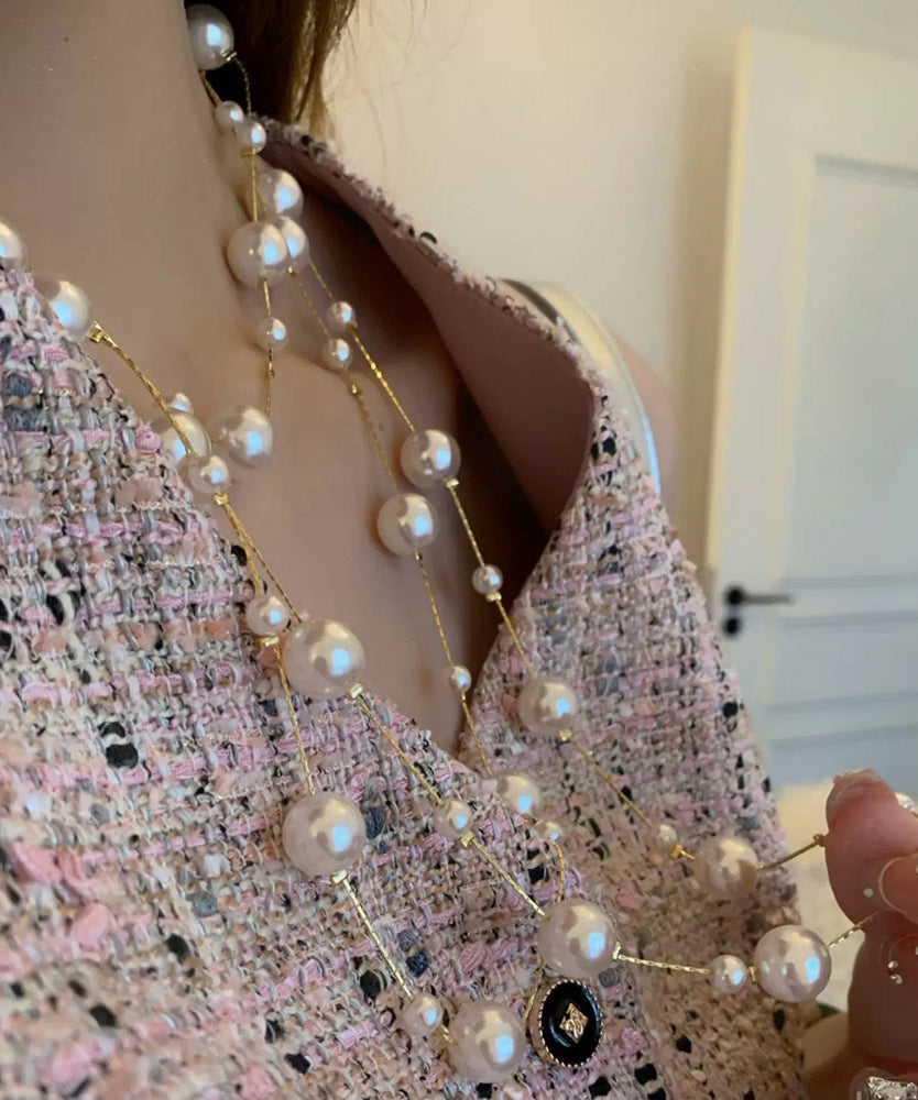 Dam Halsband med Pärlor och Tofsar i Graduering 3
