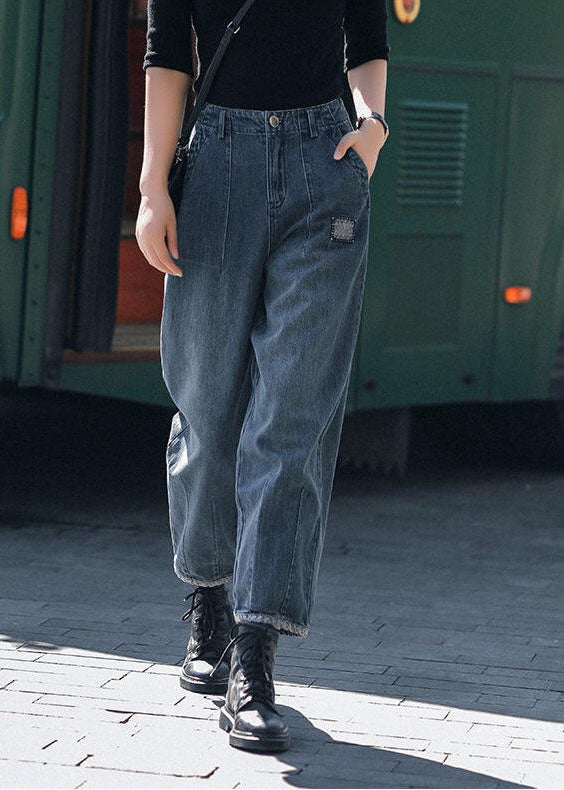 Dam Harembyxor med Hög Midja och Fickor 2