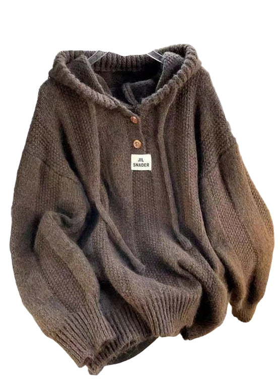Dam Hooded Top med Snörning i Bomull 0