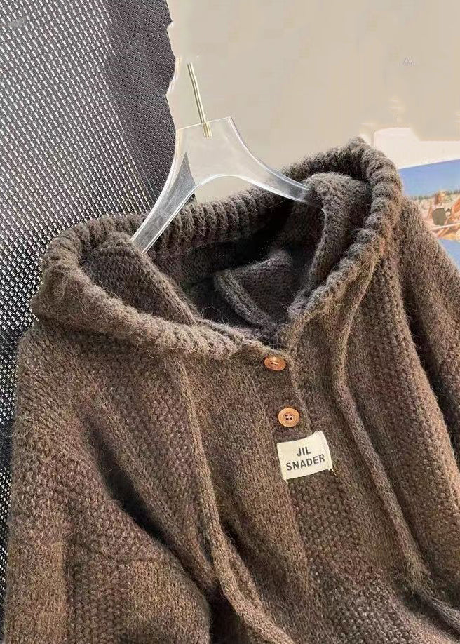 Dam Hooded Top med Snörning i Bomull 2