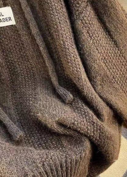Dam Hooded Top med Snörning i Bomull 3