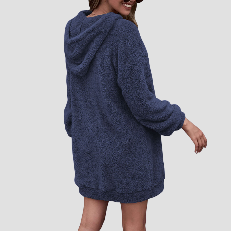 Dam Hoodie Mjuk Polyester 1