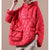 Dam Jacka Plus Size Hooded Pullover i Dunfyllning 3