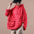 Dam Jacka Plus Size Hooded Pullover i Dunfyllning 9