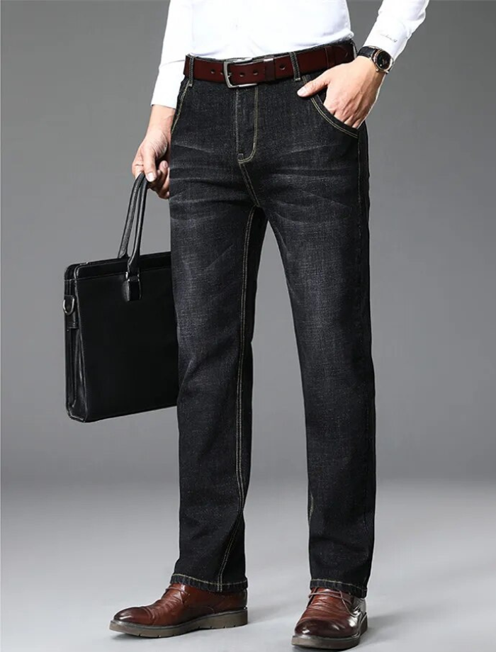 Dam Jeans Stretchig Design i Bomull 2