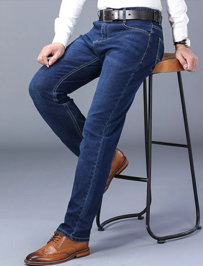 Dam Jeans Stretchig Design i Bomull 4